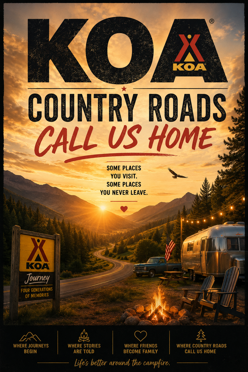 KOA Country Roads — Branded Concept poster from Gemini Bear Systems